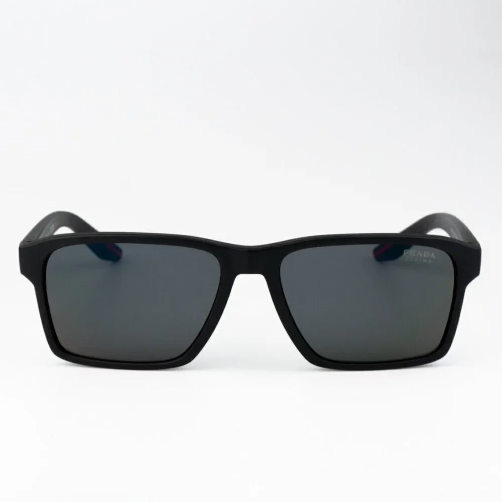 NEW Prada Linea Rossa PS05YS 1BO10A Matte Black Mirror Red Unisex Sunglasses